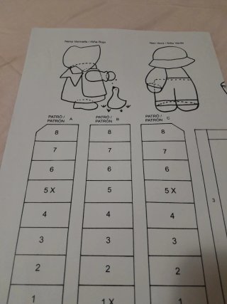 Patron para realizar parchís de patchwork
