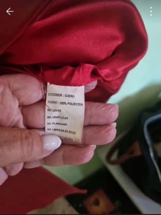 Chaqueta de Piel In Extenso Roja Mujer