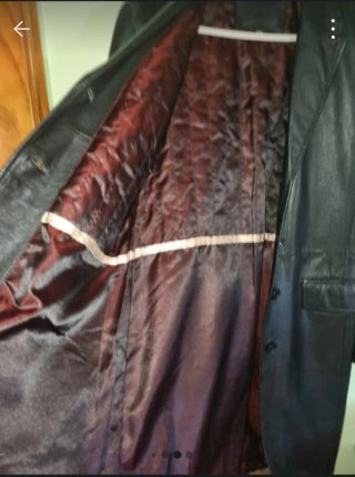 Chaqueta de piel negra mujer