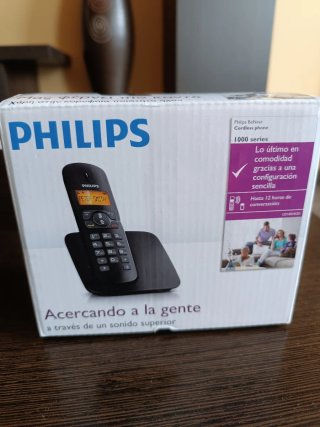 Teléfono Inalámbrico Philips Negro