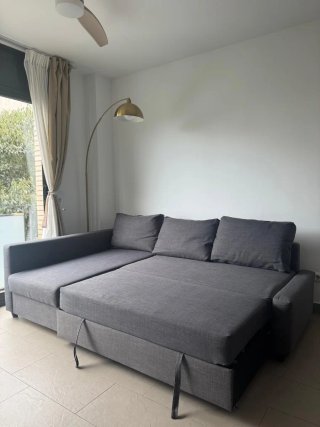 SOFA CAMA IKEA FRIHETEN GRIS LIMPIO