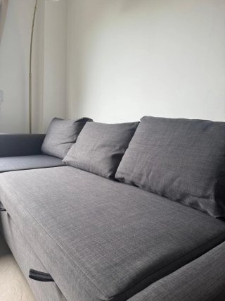 SOFA CAMA IKEA FRIHETEN GRIS LIMPIO