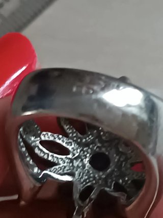 Anillo Plata y Piedras Preciosas Marrones