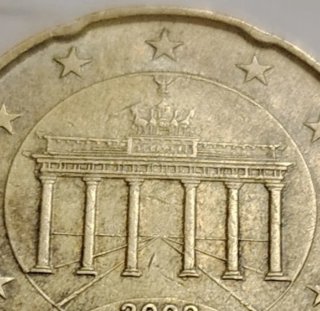 20 céntimos Alemania 2003 A error acuñación