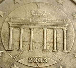 20 céntimos Alemania 2003 A error acuñación