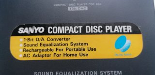 DISCMAN SANYO CDP-45A REPRODUCTOR CD PORTATIL