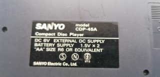 DISCMAN SANYO CDP-45A REPRODUCTOR CD PORTATIL