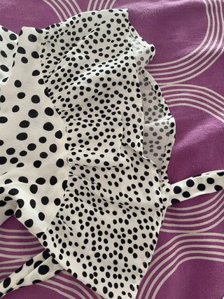 Vestido Salsa lunares volantes talla S