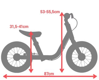 Bicicleta sin pedales Btwin 12 amarilla