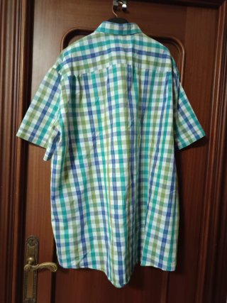 Camisa de cuadros manga corta
