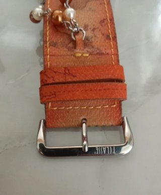 Alviero Martini Bracciale Perle Marroni e Bianche