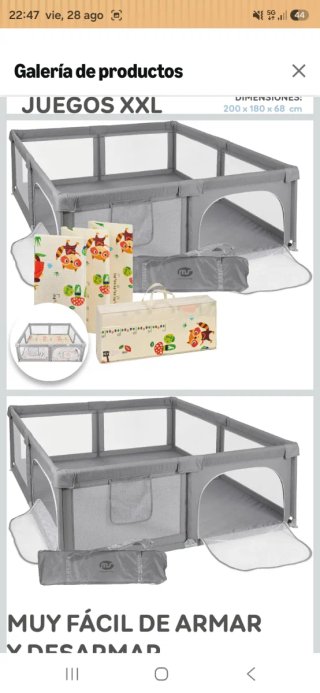 Parque infantil XXL 2m x 2m