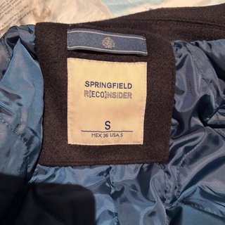 Abrigo Springfield Lana Azul Talla S