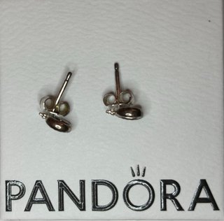 Orecchini Pandora Argento con Logo e Corona