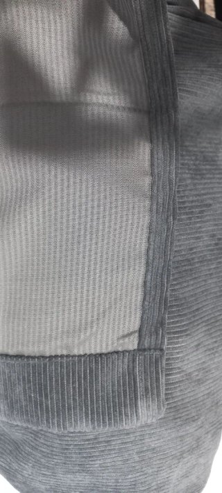 2 Cortinas Corduroy Gris 140x300