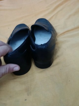 Scarpe in pelle GG Gucci nere