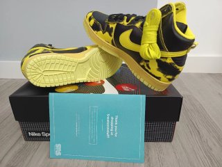 Nike Dunk High 1985 SP Acid Wash Amarillo Negro