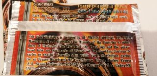 STAR WARS EPISODE III 7 SOBRES DE CROMOS CARDS