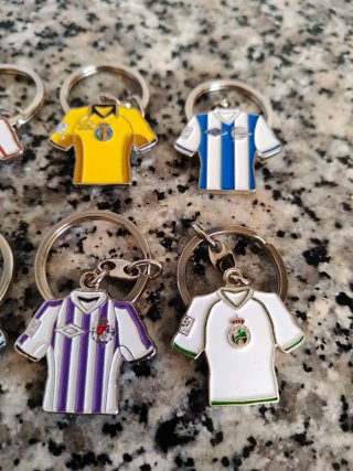 Lote 8 portachiavi vintage calcio spagnolo