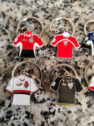 Lote 8 portachiavi vintage calcio spagnolo