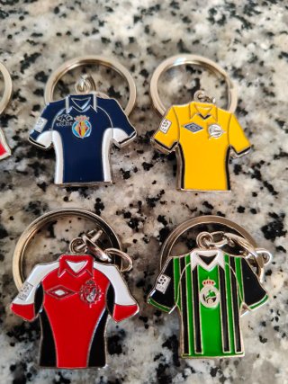 Lote 8 portachiavi vintage calcio spagnolo