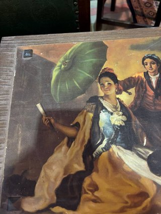 ANTIGUA CAJA CON IMAGEN GOYA