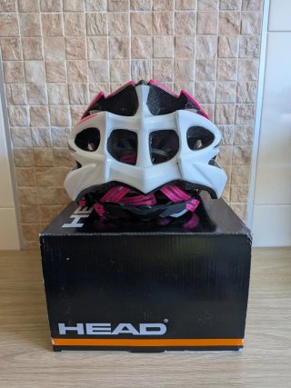 Casco HEAD rosa y blanco nuevo