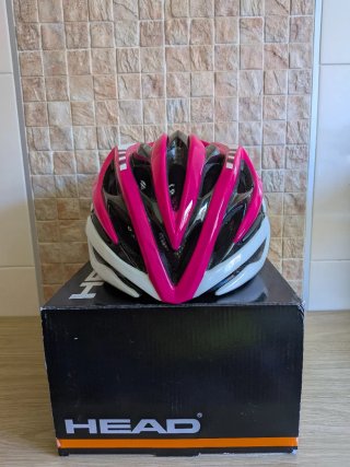 Casco HEAD rosa y blanco nuevo