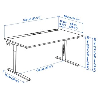 Escritorio Ikea Mittzon 140x80