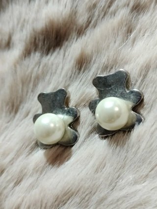 Pendientes Ositos con Perlas