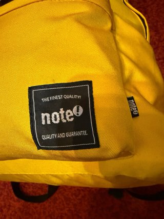 Mochila Lona Amarilla Estampado