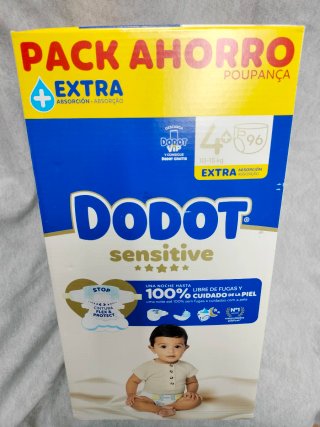 3x Dodot Sensitive T4+ 96 fraldas 10-15kg