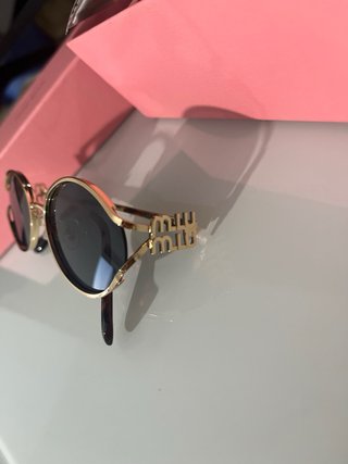 Óculos de sol imitação Miu Miu Rosa