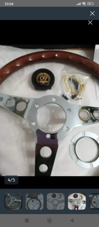 Volante Momo Madera 60 Aniversario. Nuevo