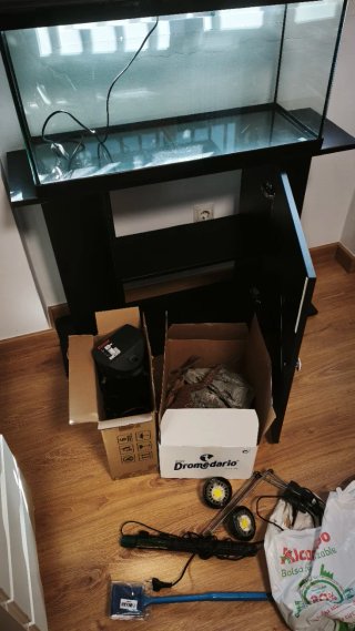 Acuario 80L con mueble