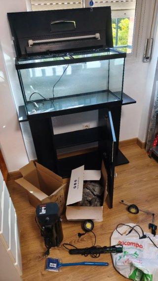 Acuario 80L con mueble