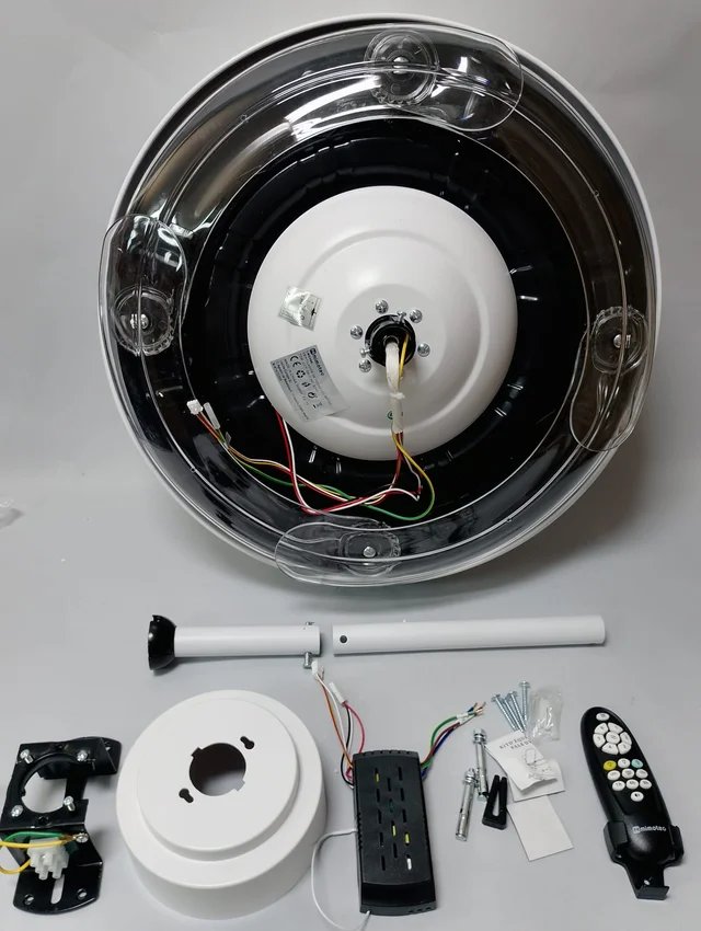 VENTILADOR DE TECHO CON LUZ M MIMOTEC MESSE WHITE