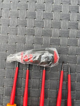 Lote 5 Chaves Fenda VDE 1000V Würth ZEBRA