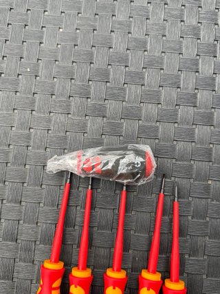 Lote 5 Chaves Fenda VDE 1000V Würth ZEBRA