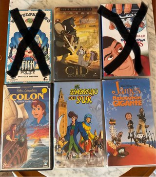 Películas VHS variadas!