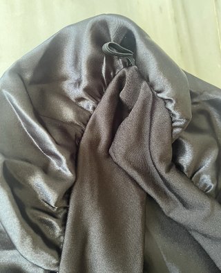 Gorro de Satén largo para Dormir Negro