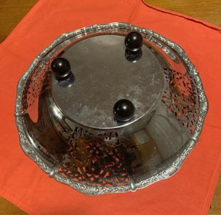 Cestino vintage Alessi in metallo
