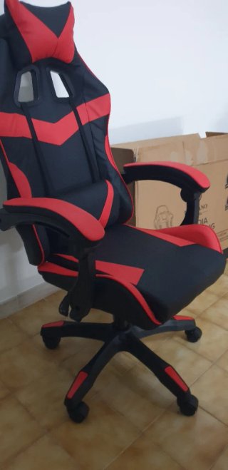 Sedia Gaming HERMANO DE VIDA Rossa e Nera