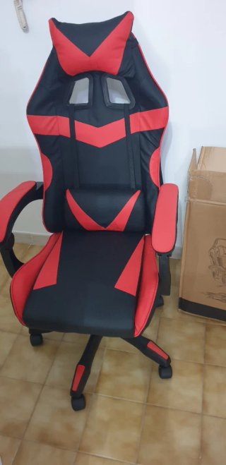 Sedia Gaming HERMANO DE VIDA Rossa e Nera