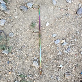 Cañero para pesca con 2 anillas