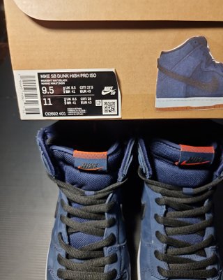 Nike SB Dunk High Orange Label Midnight Navy