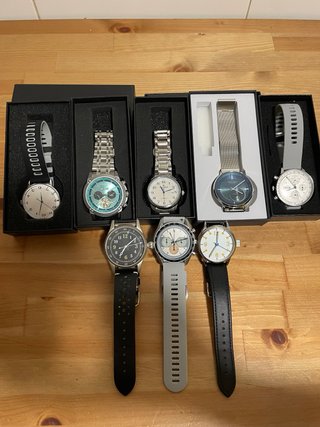 Set de 6 relojes automáticos y cuerda