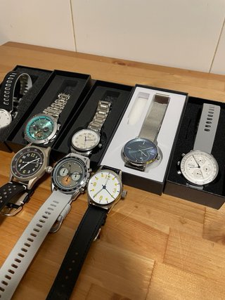 Set de 6 relojes automáticos y cuerda