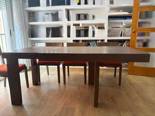 Mesa comedor y 6 sillas madera