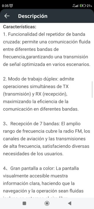 Wouxun KG-UV9D Plus.Batería USB-C y Banda Cruzada.
